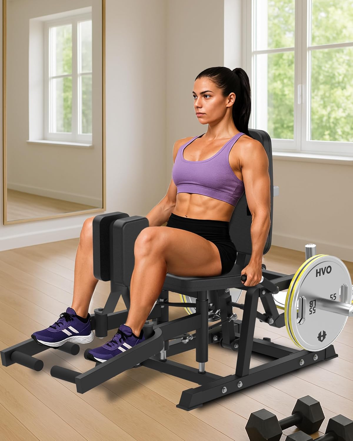 Adduktoren Trainer Oberschenkel Po Trainer: Bein Trainingsgerät für Zuhause